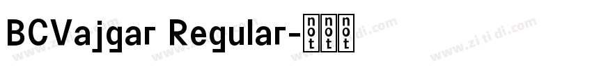 BCVajgar Regular字体转换